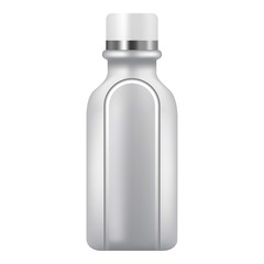 Plastic bottle icon, realistic style