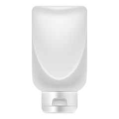 Big creme tube icon, realistic style