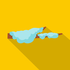 Snow icon, flat style