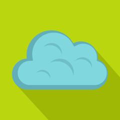 Big cloud icon, flat style