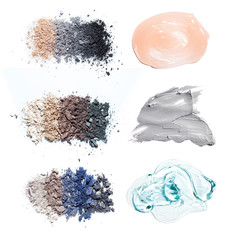 smear paint of cosmetic and beauty products