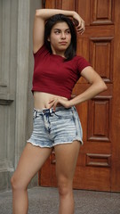 Teen Girl Standing Model Pose