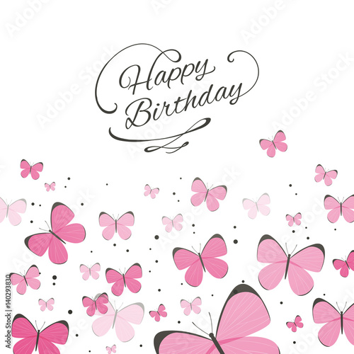 Download "Vector Illustration of a Birthday Greeting Card with ...