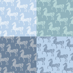 Horse pattern template