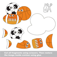 Paper kid game. Easy application for kids.