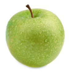 green apple isolated on white background