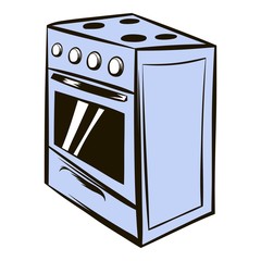 White oven icon cartoon