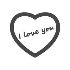I love you, heart icon