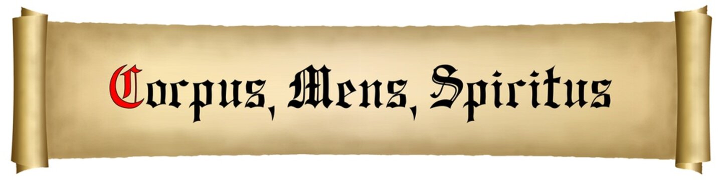 Locution latine. Corpus, Mens, Spiritus 