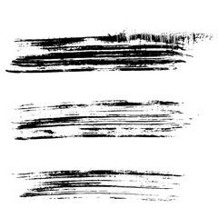 Ink vector brush strokes. Vector illustration. Grunge hand drawn watercolor texture.