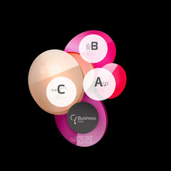 Geometrical abstract infographics banner template