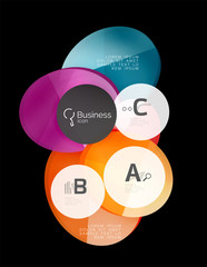 Geometrical abstract infographics banner template