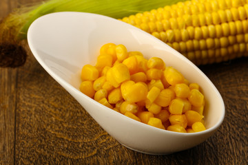 Sweet canned corn