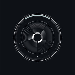 Hud futuristic template. light digital of technology design. vector stock.