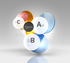 Circle banner template