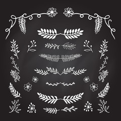 hand drawn vector decorative elements