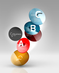 Circle geometric abstract background