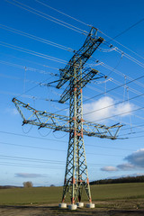 Hochspannungsleitung Strommast Freileitungsmast