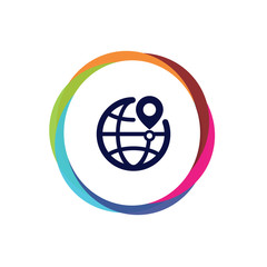 Abstract  Multicolor  App  Button