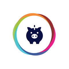 Abstract  Multicolor  App  Button