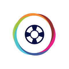 Abstract  Multicolor  App  Button