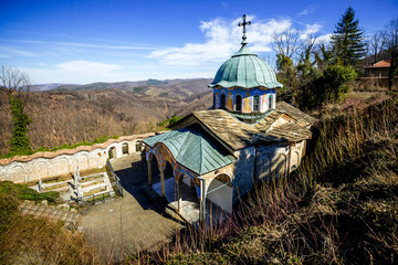 A view of "Sokolski Monastery " near Gabrovo, Bulgaria