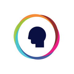 Abstract  Multicolor  App  Button