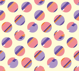 concept modern polka dot seamless pattern, surface design for background, fabric, wallpaper. geometry dots repeatable motif vector illustration