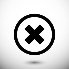 delete icon stock vector illustration flat design