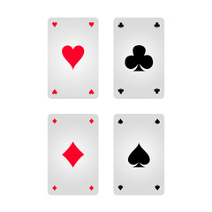 Vector illustration of game cards.