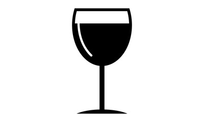 Pictogram - Wine, White wine glass, - Object, Icon, Symbol