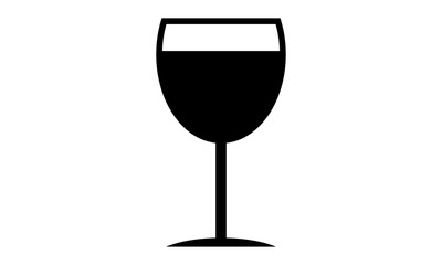 Pictogram - Wine, White wine glass - Object, Icon, Symbol