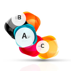 Squares on white with sample text