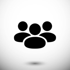 People icon  stock vector illustration flat design