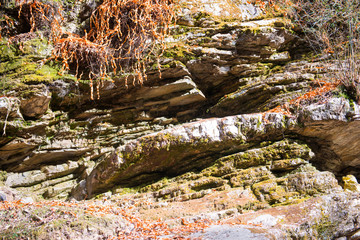 beautiful rock on the way to Annapurna base camp