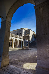 Fototapeta na wymiar Benedictine Abbey -Montecassino in Italy