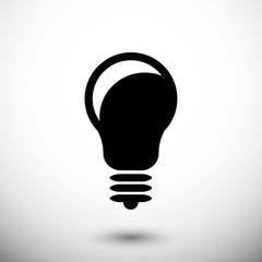 bulb icon stock vector illustration flat design