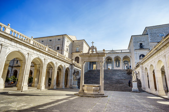 Benedictine Abbey -Montecassino in Italy