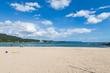white sand beach in miyazaki, Japan
