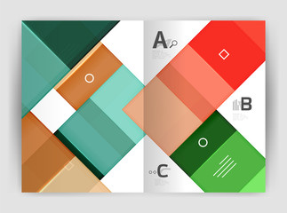 Geometrical brochure a4 business template