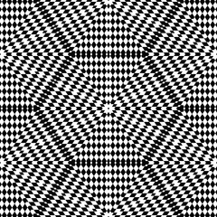 Abstract rhomboids monochromatic pattern