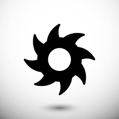 circular saw icon stock vector illustration flat design