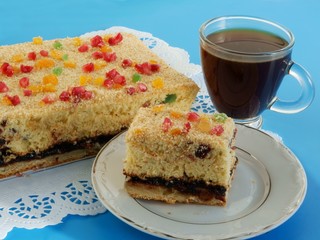 tasty biccuit cake with jam