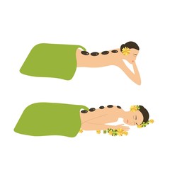 Woman Spa Massage vector