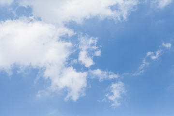 Natural background of Blue sky and cloud