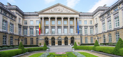 Belgian Parliament in Brussels - obrazy, fototapety, plakaty