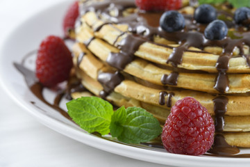 Waffeln zum Frühstück