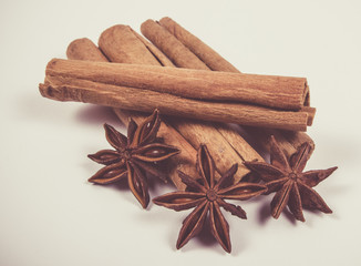 Warming spices - cinnamon, star anise.