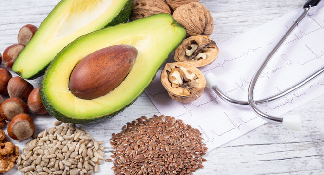 Sources of omega 3 fatty acids contained in the food.