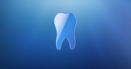 Tooth Blue 3d Icon
